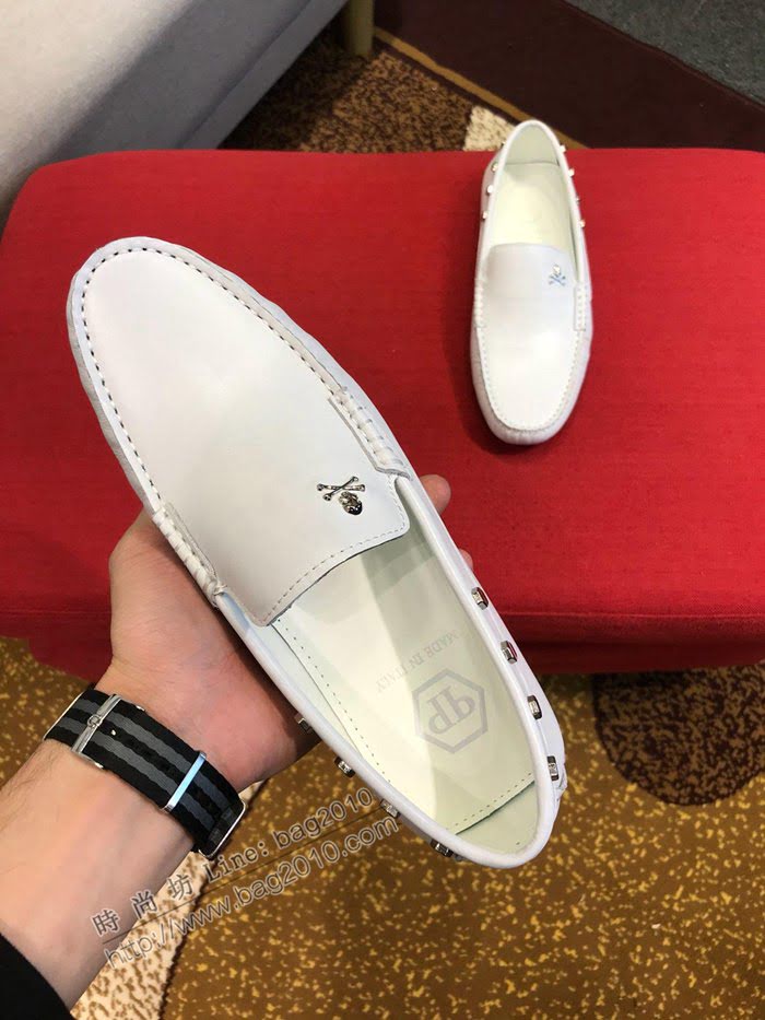 philipp plein男鞋 官網1:1 進口牛皮 菲利普PP休閒鞋  jpx1429